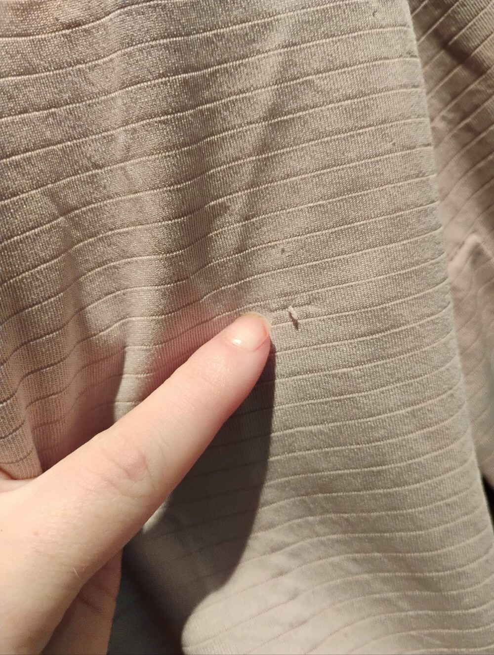 Mondetta Beige Ribbed Hooded Pullover - Picture 6 of 7